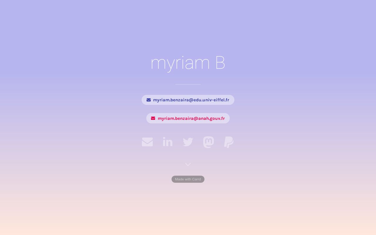 Carrd profile picture for @myriam
